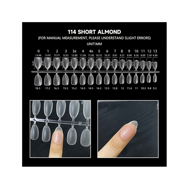 Factory Clear Short Almond French Nail Tip Wholesale Supply 