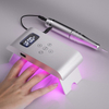 Portable 2 in 1 Nail Drill Machine & Uv Gel Polish Lamp for Manicure