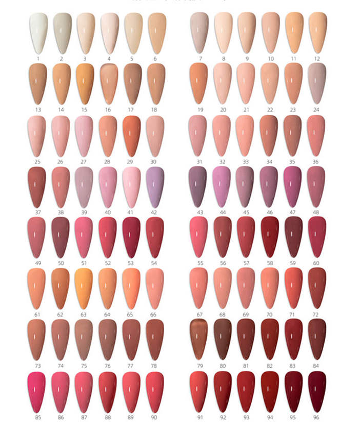 color gel color chart