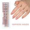 Square Shape Natural Color Press on Nails for Sale in Bulk