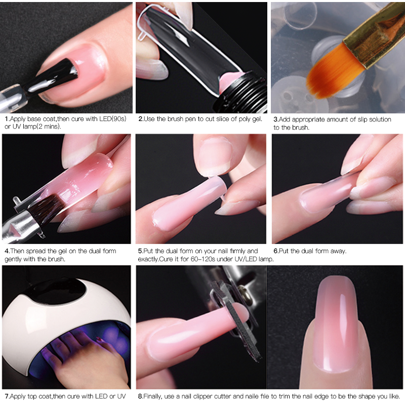 Free Sample Wholesale Oem Private Label High Quality 15g Poly Gel Nail