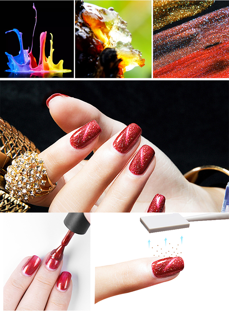 Mobray 15ml 3d Cat Eyes Gel Nail Polish Customized Label Free Sample