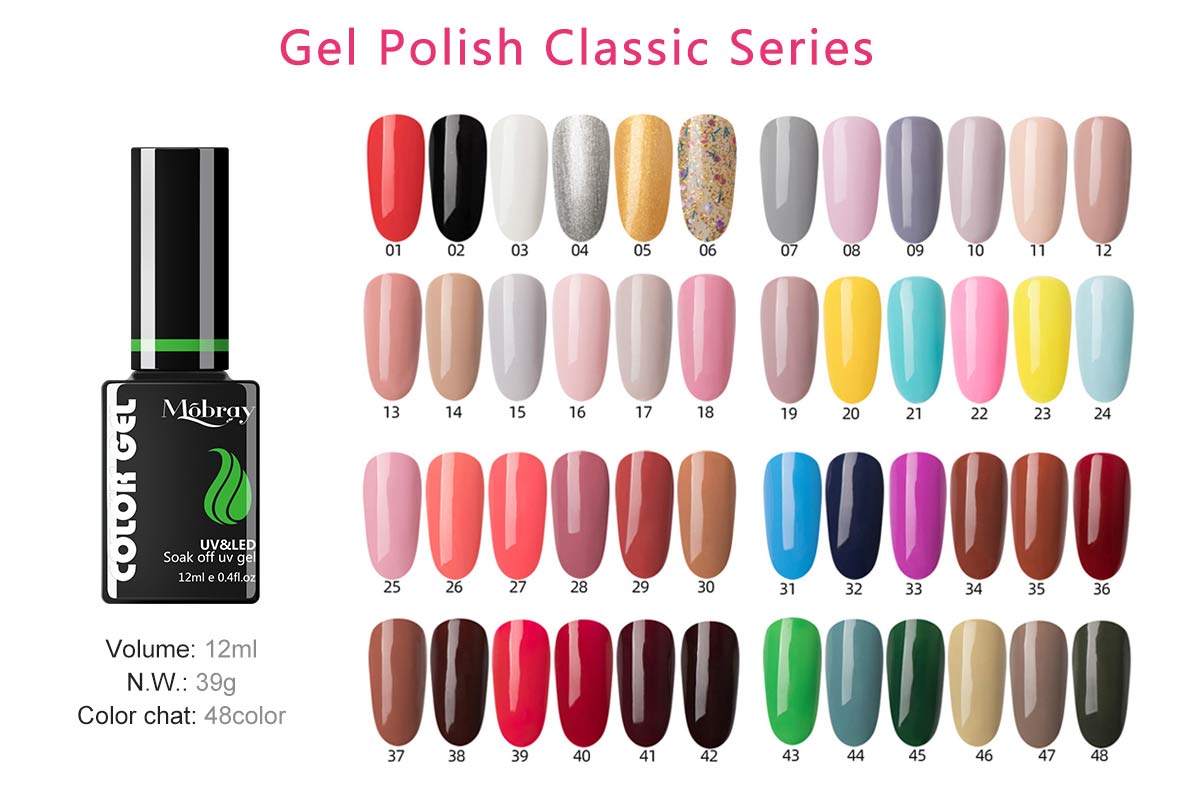 Mobray color nail gel CL series