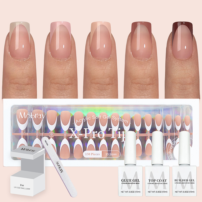 Cosmetics French Kit Tip Press On Nails