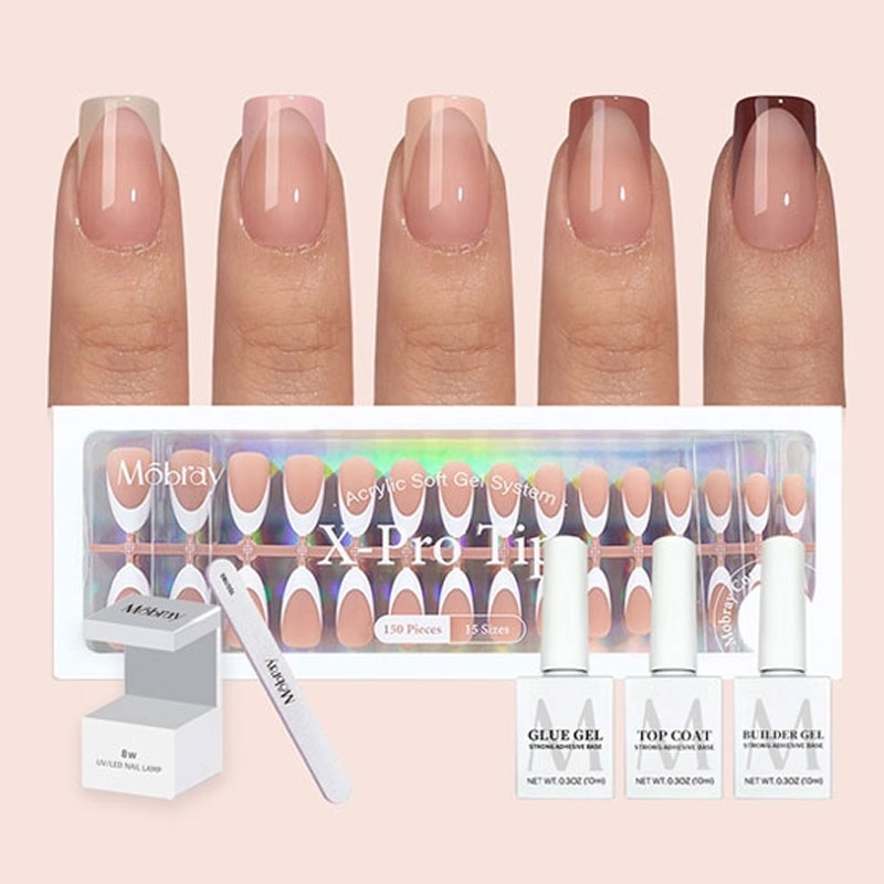 Cosmetics-French-Kit-Tip-Press-On-Nails-