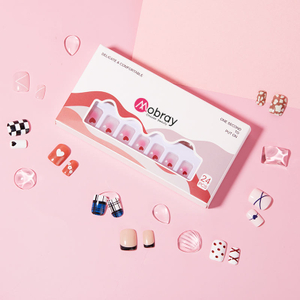 French Manicure Quality Press on Nail Kit Factory Price