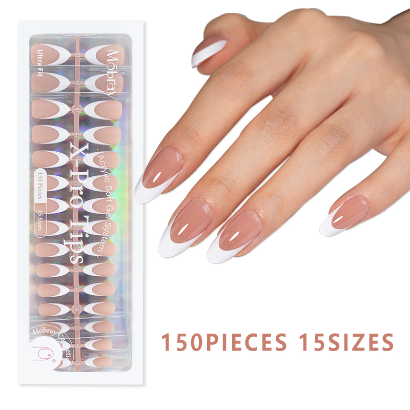 Wholesale Nude Press on Nail Fake Nails Extensions Nail Art DIY