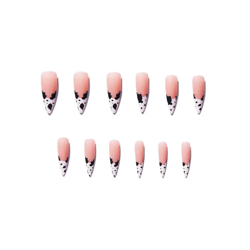 french manicure press on nails-1