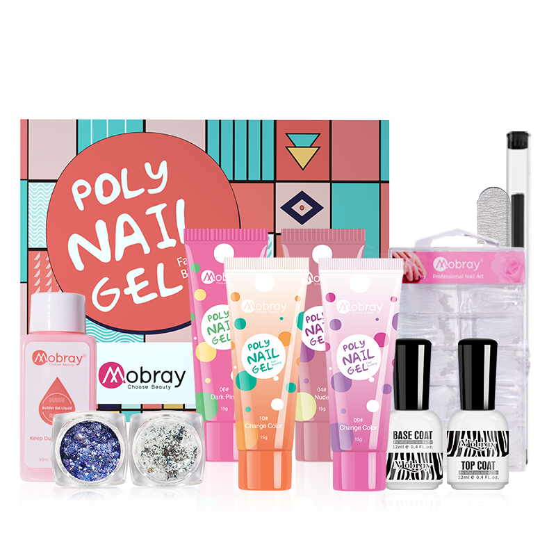 OEM 15g Acryl Gel Polish Poly Gel Kit Builder Extension Nail 6 Piece Free Sample