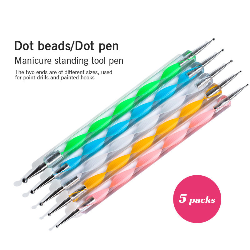 New Double Head Nail Beauty Brush Pen Maricure Supply