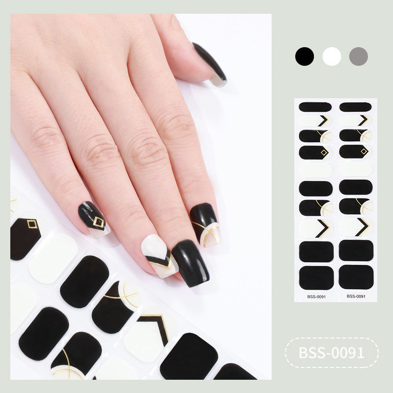 Christmas Sale Semi Cured Gel Nail Strips Free Sample