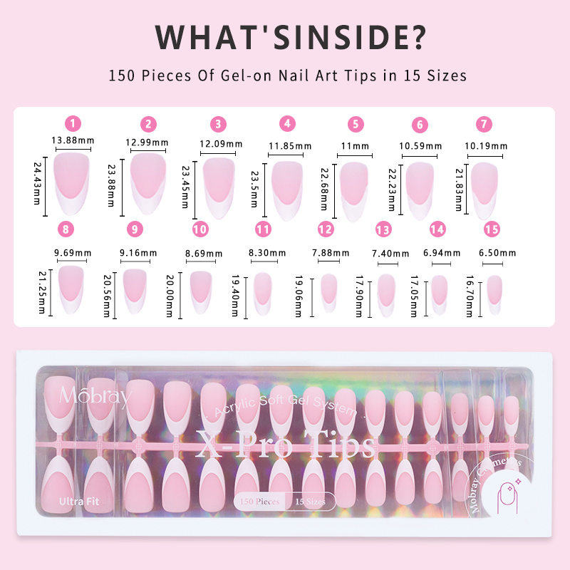 Wholesale Pink Press on Nail