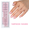 Multi Sizes Short Square Pink Fake Nails for Sale in Bulk