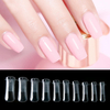 C Curve French Nail Tips Extra Long for Full Cover Extension Poly Gel 100 Pcs