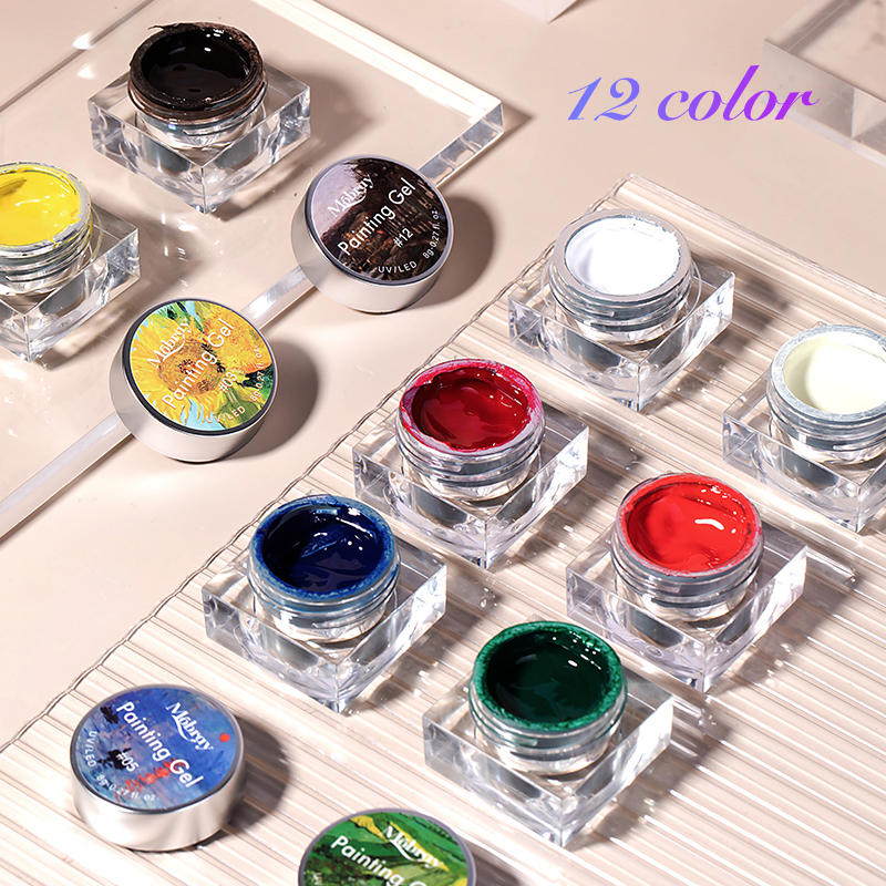New Bottle Art Painting Gel Wholesale Supply Salon DIY Free Sample