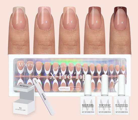Cosmetics French Kit Tip Press On Nails